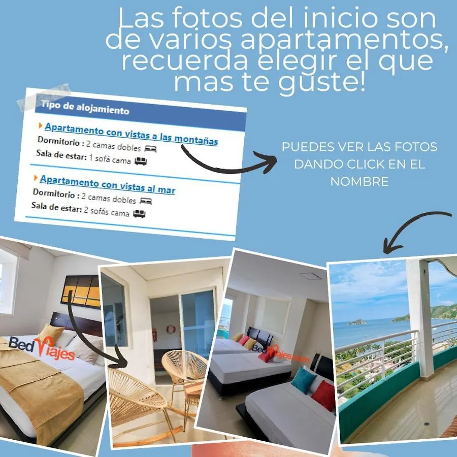 Apartment Apartamentos Con Vista Al Mar Brisa Marina Rodadero - By Bedviajes Santa Marta  Colombia